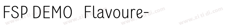 FSP DEMO   Flavoure字体转换